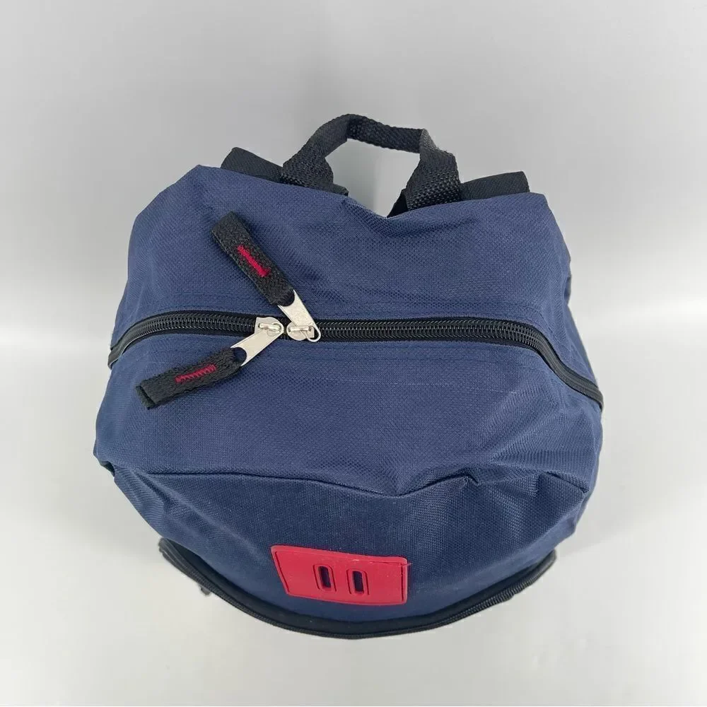 High Trails Equipment Boy’s Oxford Blue/Black/Crimson Reflective Backpack Large
